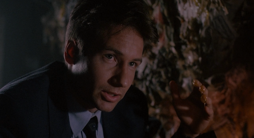 Mulder is grossed out by bile in Squeeze