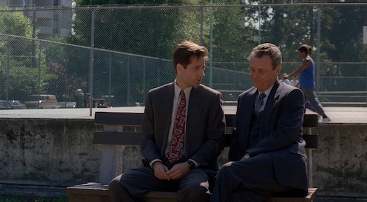 Mulder and Deep Throat discuss Wilczek.