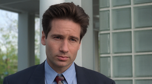 Mulder looks annoyed because he doesn't know what's best for him. 