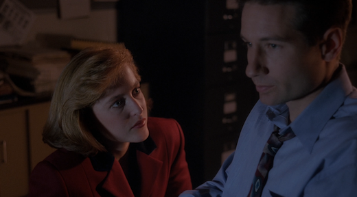 Scully tries to talk to Mulder, but he's not ready to listen.
